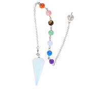 PACKOVE Pendentif Hexagonal en Cristal Naturel Collier Pendule Chakra Pendentif DIY Solide Bijoux de Radiesthésie Décoration de Bricolage Utilisation Médicale et Bien-