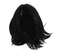 PACKOVE Perruque Courte Noire Pour Femme Perruque Bob Avec Frange Pour Quotidien Fêtes