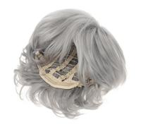 PACKOVE Perruque De Dame Grise Courte Et Fille Costume Pour Halloween Et Cosplay Accessoire De Fête Élégant