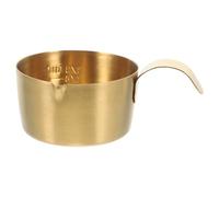 PACKOVE Pichet à Sauce en Acier Inoxydable 80ml Bec Verseur Précis, Petit Pot à Lait Doré pour Crème à Café et Usage Barista Cuisine