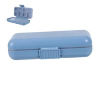 PACKOVE Pilulier Portable Multi-compartiments Étanche Organisateur Détachable pour Usage Quotidien et Voyage Bleu Grand Modèle
