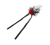 PACKOVE Pince À Cheveux Squelette En Forme De Main Crâne Mort Petit Os Horreur Sorcière Fleurs Décorations De Festivals Mains De Bobby Forme Gothique Pour LED Rose Pince À