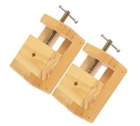 PACKOVE Pince Serrage-joint Facile à Contrôler en Bois et Métal 2 Pièces pour Sculpture sur Pierre et Sceaux pour Atelier de Gravure et Bricolage