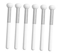 PACKOVE Pinceau Correcteur De Maquillage Champignon Éponge 6 Pièces Petite Taille Portable Pour Visage Et Paupières Manche En Bois Usage Professionnel Et Familial