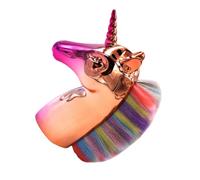 PACKOVE Pinceau de Maquillage Professionnel à Fond de Teint Doré Poils Colorés pour Femmes Usage Quotidien Pochette