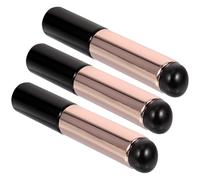 PACKOVE Pinceaux à Lèvres en Silicone 3 Pcs Légers et Doux Peau, Accessoires de Maquillage Professionnels et Familiaux, Applicateurs de Rouge à Lèvres Noirs Réutilisables