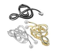 PACKOVE Pinces à Cheveux De Notes De Musique 3 Pièces Grandes Pinces à Griffes En Métal Fausses Perles Pour Femmes Élégantes Et Uniques Accessoires Pour Cheveux Usage Quotidien Ou Soirée