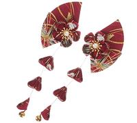 PACKOVE Pinces Cheveux Japonaises Fleurs avec Clochettes Épingle Japonaise et Accessoires pour Coiffure Kimono Tenue Traditionnelle Tenue de Fête
