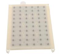 PACKOVE Plaque de Buse de Rectangulaire Filetée 6x10 Trous, Pommeau Rechange en Plastique, Écran Effet Cascade pour Salle de Bain, Jet d'eau Uniforme, Contrôle Débit, Économie d'eau