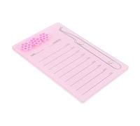 PACKOVE Plaque de laine absorbante magnétique Extensions de cils plateaux à cils plateau de cils portable plateau d'extension des cils palette de cils Gel de silice rose Couleur Aléatoire