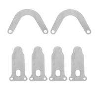 PACKOVE Plaques de Soupape Compresseur Air 6 pièces Forme de U et V en Alliage Fer pour Résistance à la Fatigue Thermique et Stabilité de Pression, Kit de Clapets pour Compresseur d'Air