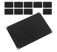 PACKOVE Plaques en Aluminium Noir 15 X 10 Cm pour Gravure Laser, 10 Pièces avec Trous, Étiquettes Métalliques Vierges en Alliage Aluminium pour Marquage Industriel et Artisanat