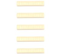 PACKOVE Plastic Mandolin Slotted Nuts 5pcs For 8 Strings, Compact Size 3cm Length, Compatible With Various Mandolin Models