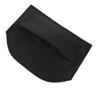PACKOVE Pochette Suspendue de Rangement à Vêtements Fermeture Éclair, Cache-Poche de Sécurité Noire 44,5 X 32 Cm, Organiser Voyage et Domicile, Poche Cachée Multifonction pour Documents
