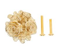 PACKOVE Poignées de Tiroir en Laiton Doré Forme Fleur de Pivoine Vintage Élégantes et Résistantes à L'usure pour Meubles Cuisine et Salle de Bain Décoratifs