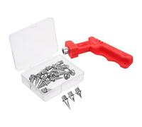 PACKOVE Pointes de Sprint Métalliques 48 Pièces pour Chaussures D'athlétisme Homme et Femme Outil de Remplacement - Crampons Piste Course Compétition, Adhérence Renforcée, Usage