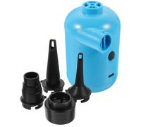 PACKOVE Pompe à Air Électrique Portable USB Bleue pour Matelas Gonflable et Tentes, Compresseur d'air Extérieur Multi-Usage en PVC Robuste, Gonflage Rapide pour Camping et Loisirs Plein