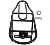 PACKOVE Porte-Bagages Arrière Vélo en Alliage D'aluminium 20 Pouces Compatible Frein en V, Support Stable et Renforcé pour Porte-Bagages Pliant, Accessoire Vélo Urbain et Randonnée, Noir