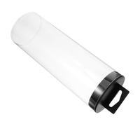 PACKOVE Porte-Balles Tennis Transparent Couvercle Noir en PVC, Boîte pour 3 Balles Résistante à l'usure, Accessoire de Tennis Extérieur pour Organisation et Transport