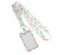 PACKOVE Porte-Cartes à Cordon Fenêtre Transparente en Polyester Et Plastique, Porte-Badge Solide pour Employés Et Étudiants, Usage Bureau, École Et Voyage, Format Badge Standard