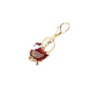 PACKOVE Porte-clés Créatif à Motif Animalier Pendant Poule Rouge En Alliage Solide Pour Paquet à Main, Clés De Voiture, Décoration Suspendue, Accessoire Original Et Présent Polyvalent