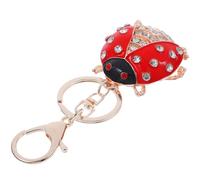 PACKOVE Porte-clés Créatif en Alliage Rouge Forme à Sept Points Léger et Élégant, Accessoire pour Clés et Décoration, Idée Présent Originale
