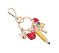 PACKOVE Porte-clés Enseignant Élégant avec Breloques Crayon de Remerciement pour Rentrée Scolaire Accessoire et pour Sac