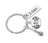 PACKOVE Porte Clés Microphone Durable Accessoire Musical Original pour Sac à Main Mini Pendentif Charme pour Amateurs de Musique Chanteurs et