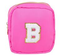 PACKOVE Porte-Monnaie Femme Imperméable en Nylon Couleur Magenta, Paquet à Fermeture Éclair Multifonction pour Ranger Rouge à Lèvres Et Tampons, Compact pour Voyage Et Quotidien