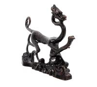PACKOVE Porte-pinceau en Cuivre Motif Dragon Complexe pour Calligraphie, Organiseur Élégant pour Clés et Petits Objets, pour Espace de Travail ou Maison