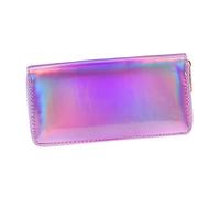 PACKOVE Porte- Sequins Étincelants pour Femmes Portefeuille Long avec Pochette Zippée pour Téléphone Et Sac à Main Brillant Violet pour Et Élégant