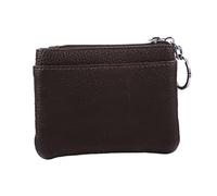 PACKOVE Portefeuille Étanche Mini pour Femme en Cuir de Pochette Pratique avec 3 Poches Zippées Paquet à Main Élégant pour Cartes et