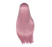 PACKOVE Postiche Synthétique Longue Rose Pastel Confortable Réglage Facile du Tour de Tête pour Usage Quotidien et Cosplay Femme Cheveux Lisses