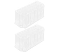 PACKOVE Présentoir Porte-pinceaux Manucure en Acrylique Transparent 26 Emplacements, Support 2 Pièces pour Nail Art, Organiseur Rangement Outils de Beauté pour Salon et Usage