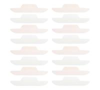 PACKOVE Protège-col Absorption de Transpiration en Tissu Non Tissé Jetable de Chemise 24pcs Forme Courbée pour Discours Publics et Fêtes