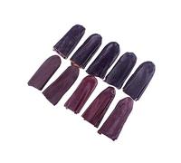 PACKOVE Protège-Doigts en Cuir Lot de 10 Protection Anti-Coupure Taille Flexible Réutilisables pour Bricolage Prévention des Blessures Outils de Travail Usagers