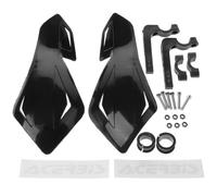 PACKOVE Protège-Mains Design Polyvalent et Élament Noir 2pcs de Moto en Plastique Coupe-Vent Compatible Motos Tout-Usage, Design Polyvalent et Élégant pour Guidon