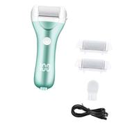 PACKOVE Râpe Électrique pour Pieds Éliminateur de Callosités et Peaux Mortes Kit de Pédicure Outil de Soins des Pieds Portable Matériau ABS Exfoliation Douce Utilisation à Domicile