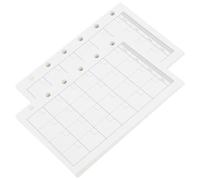 PACKOVE Recharge Papier Perforé pour Classeur A7 6 Trous, Papier de Recharge pour Bloc-notes et Agenda, 2 Paquets de Feuilles Mobiles pour Journal Intime et Organisation Bureau, Format