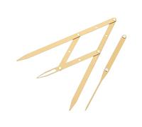 PACKOVE Règle à Sourcils En Acier Inoxydable Réglable Règle De Mesure Des Sourcils à Rapport D'or Pour Maquillage Professionnel Et Positionnement Précis