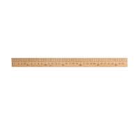PACKOVE Règle de Couture en Bambou Marron à Double Face 33cm pour