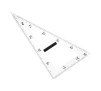 PACKOVE Règle Triangulaire Magnétique Équerre de Classe Transparente en Abs Facile à Observer pour Matériel Pédagogique pour Physique et Mathématiques
