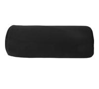 PACKOVE Repose-Pieds de Bureau Demi-Lune en Polyester Noir, Coussin Surélevé Pieds et Jambes, Oreiller de Soutien Ergonomique Haute Résilience, Accessoire Confortable pour Fauteuil