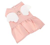 PACKOVE Robe D'été pour Animaux de Compagnie Ailes d'ange, en Coton Polyester, Résistante à l'usure, Facile à Enfiler pour Chiens et Chats Lors de Fêtes ou Usage Quotidien