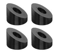 PACKOVE Rondelles Biseautées Support Poteau Terrasse en Acier Inoxydable 4 Pièces Courbe Lisse pour Garde- en Câble Câblage Extérieur