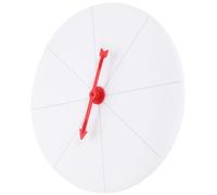 PACKOVE Roue des Prix du Jeu Fortune Blanche en Plastique Légère Finition Délicate, Jeu Interactif DIY pour Réunions Annuelles et Salons Professionnels