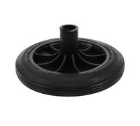 PACKOVE Roues de Rechange en Caoutchouc Noir 240l pour Poubelle Extérieure | Pièces Renforcées pour Conteneur 240l, Support Charge Élevée, Usage Maintenance et Parcs