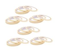 PACKOVE Ruban Adhésif Nail Art 18 Rouleaux 3/5/12 Mm Papier Texturé Blanc pour Manucure Professionnelle et Débutants, Bande de Marquage Pratique pour Vernis à Ongles, Accessoires Nail Art