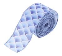 PACKOVE Ruban Décoratif Polyester Solide à Thème Océanique pour Loisirs Créatifs, Bordure en Fil de Fer pour Fêtes Côtières et Décorations Estivales
