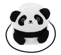 PACKOVE Sac Bandoulière Panda Peluche Kawaii et Doux Grand Compartiment Spacieux Bandoulière Ajustable pour Femmes Sac Animal pour Sorties Décontractées et Activités Plein Air